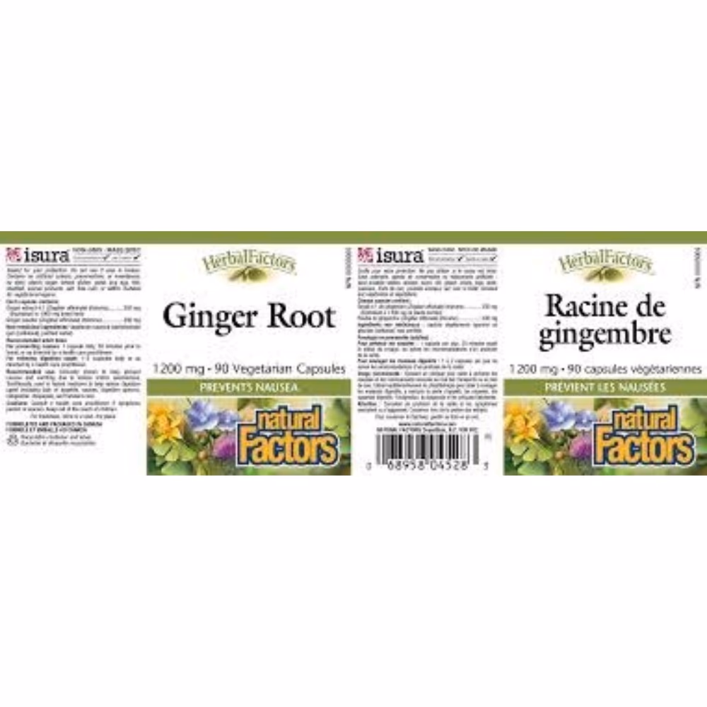 Natural Factors Ginger Root 1200mg 90 Capsules 4
