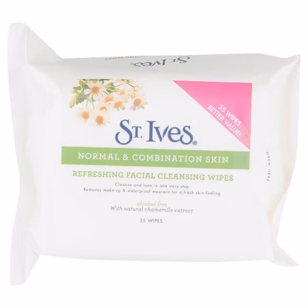 St Ives Refreshing Facial Cleansing Wipes 35s 1