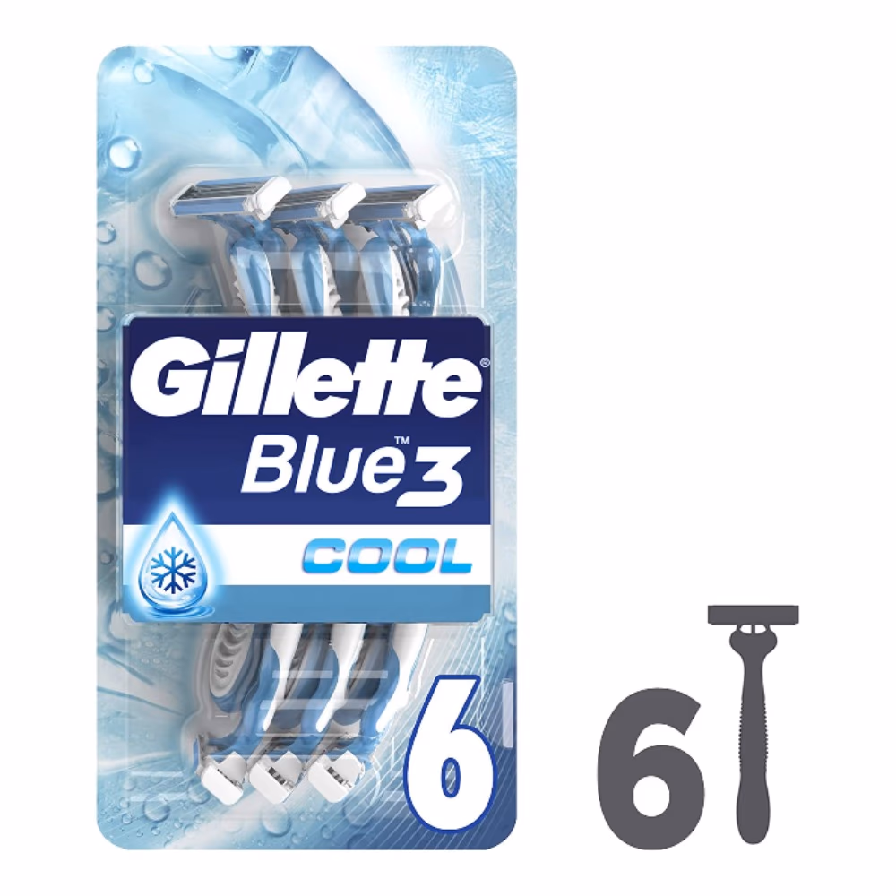 Gillette Blue3 Cool Razors 6S