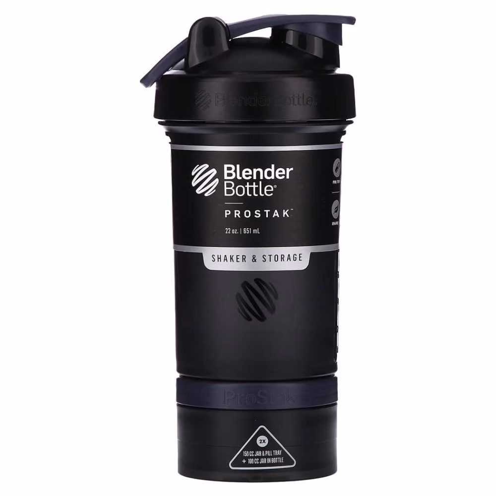 Blender Bottle ProStak 150cc+100cc Black 20oz