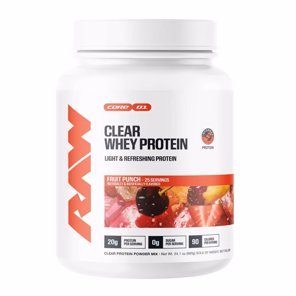 Raw Nutrition Clear Whey Protein 683gm – Fruit Punch | Light and Refreshing Whey Isolate | 25 Servings