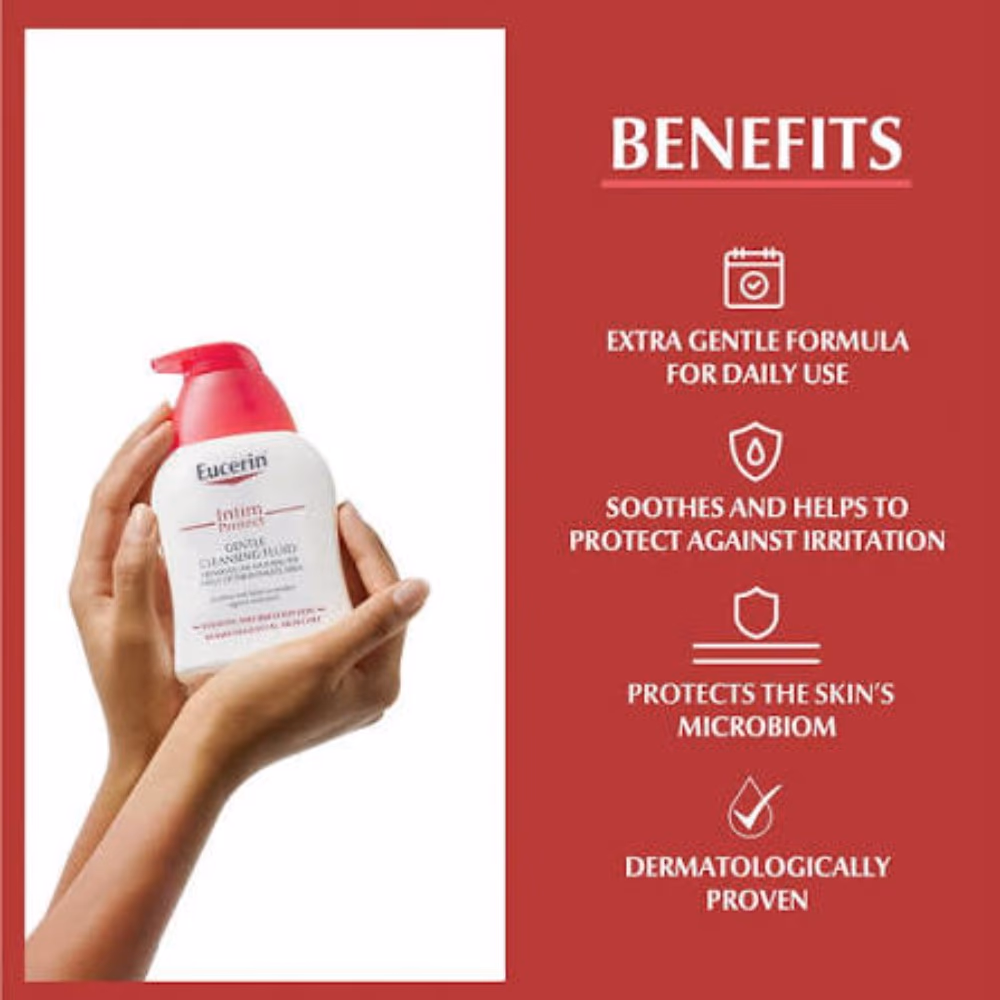 Eucerin Intim Protect Cleansing Gel Daily Intimate Hygiene Wash with Lactic Acid & Bisabolol 250ml 3