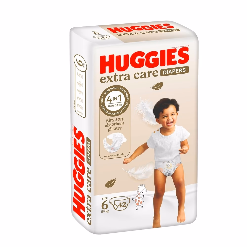 Huggies Size 6 Extra Care Diapers 42 S