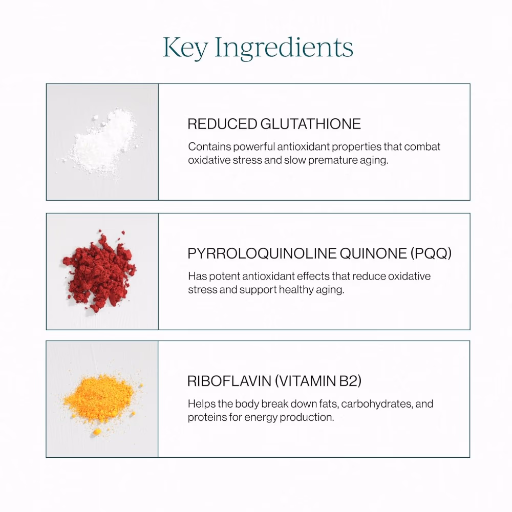 Cymbiotika Liposomal Glutathione – Citrus Berry | Master Antioxidant with PQQ & CoQ10 | 25 Pouches x 5ml 3