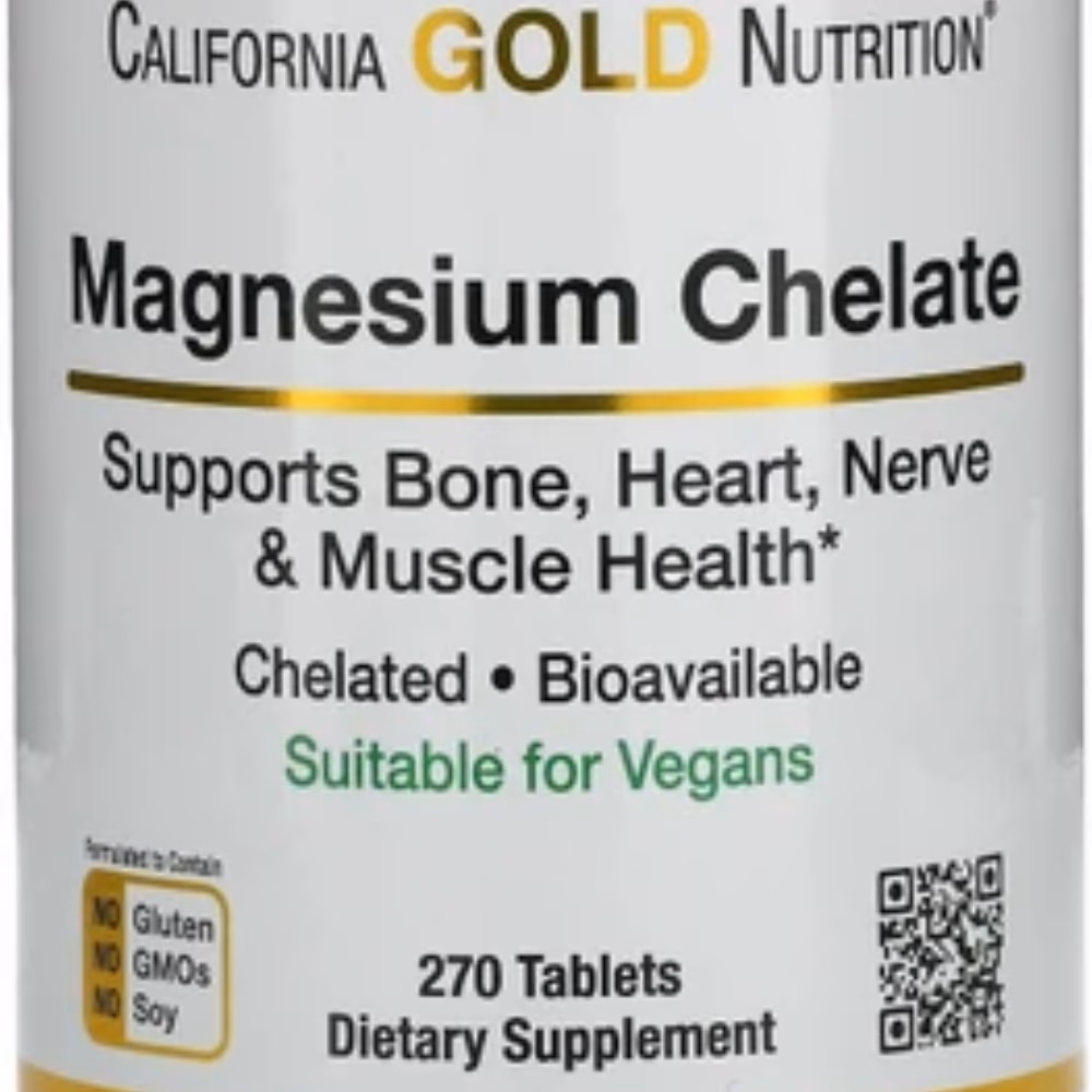California Gold Nutrition Magnesium Chelate, 90 Tablets – Bioavailable Mineral Supplement Suitable for Vegans 3