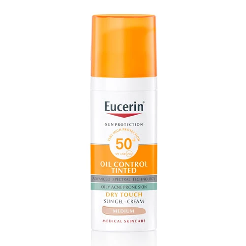 Eucerin Oil Control Tinted Sun Gel Cream Medium 50ml 1