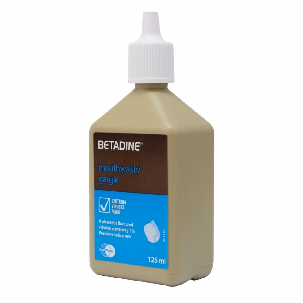Betadine Mouthwash/Gargle 125ml 4