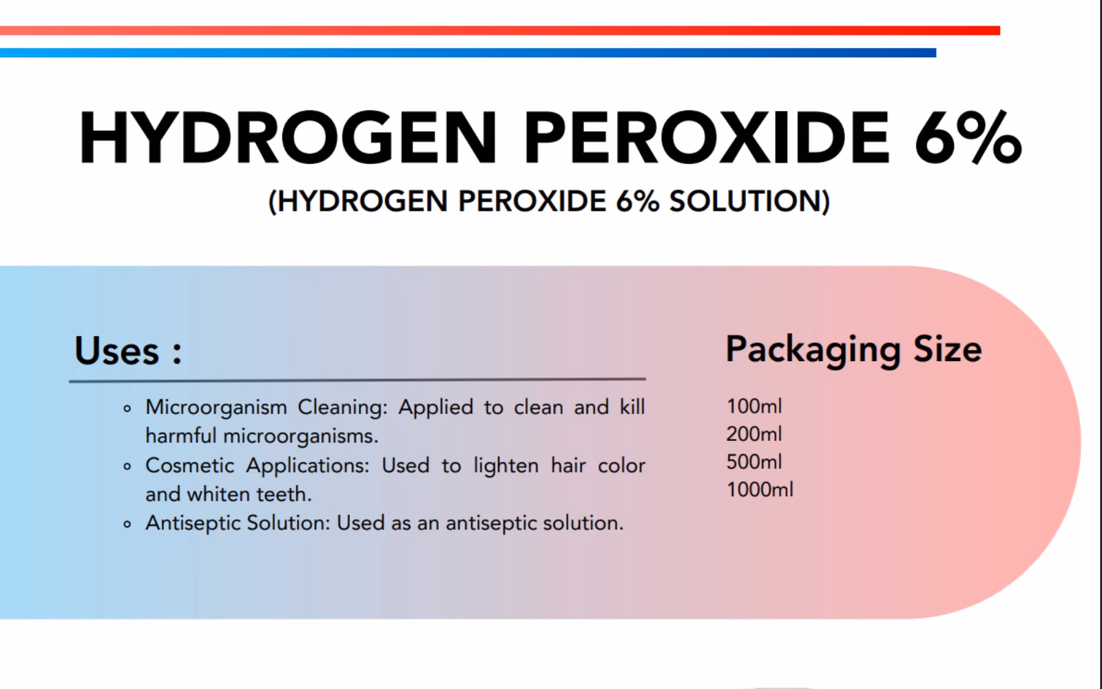 Glyzol Hydrogen Peroxide 6% Solution (200ml) 2