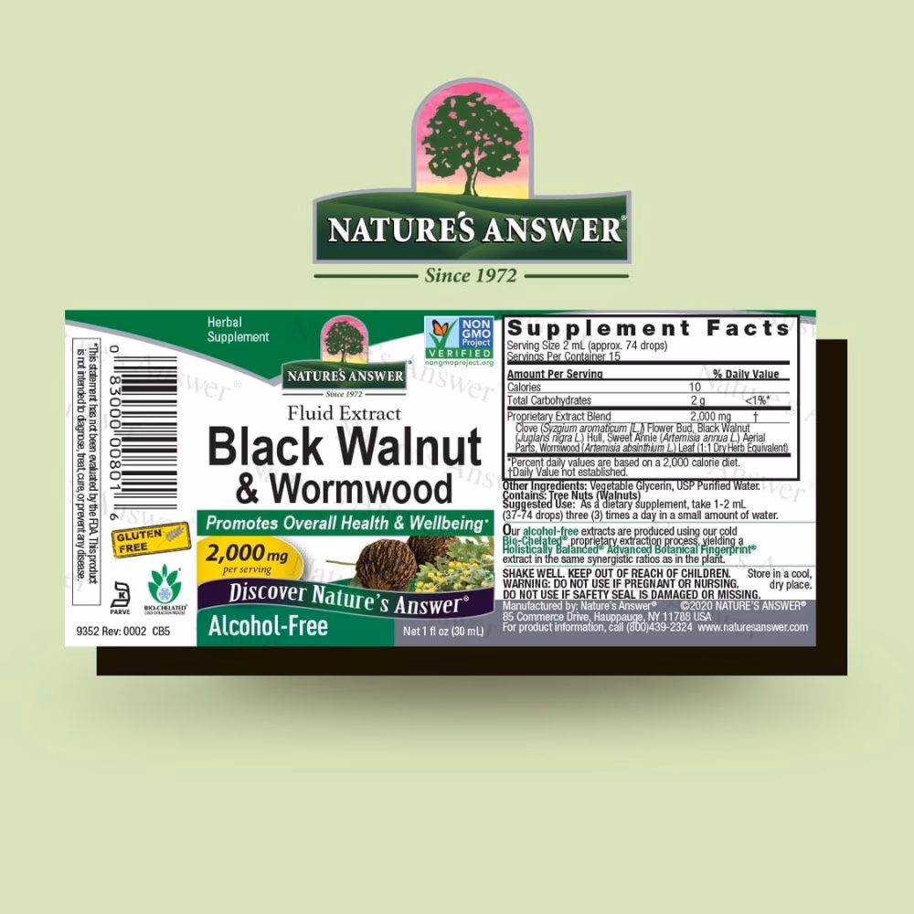 Natures Answer Black Walnut 2000mg Drops 30ml 3