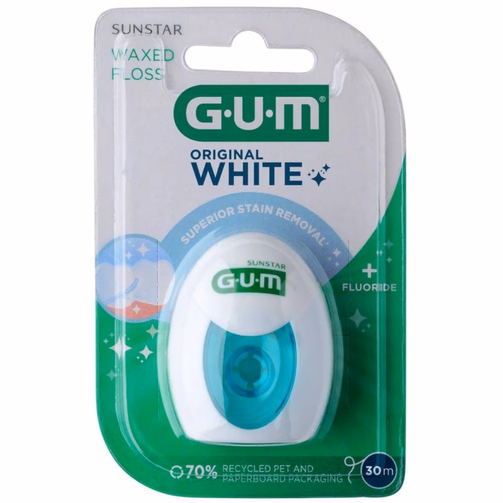 GUM Original White Floss Waxed (2040) 30m 3