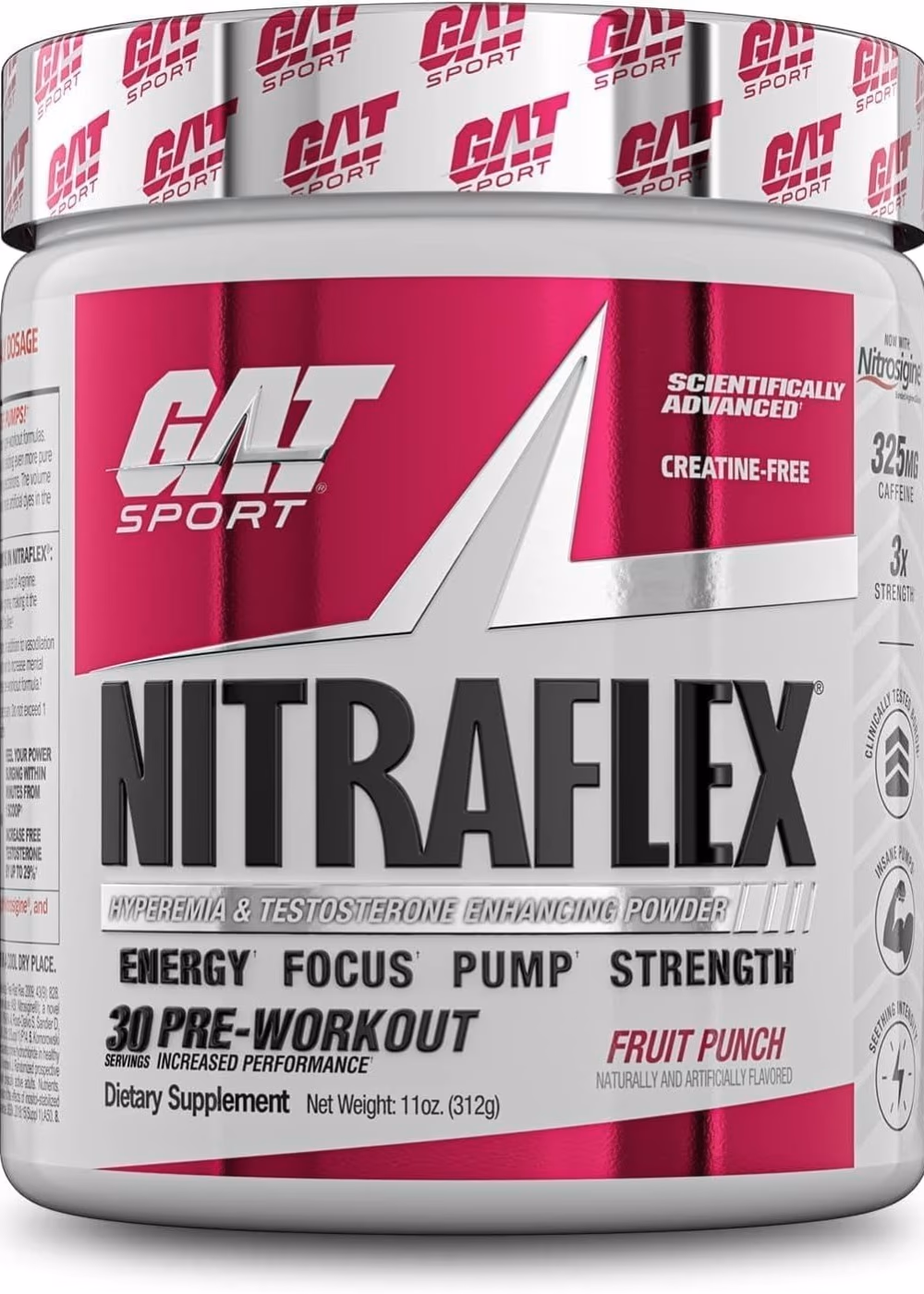 GAT Sport Nitraflex Fruit Punch 30 Servings 1