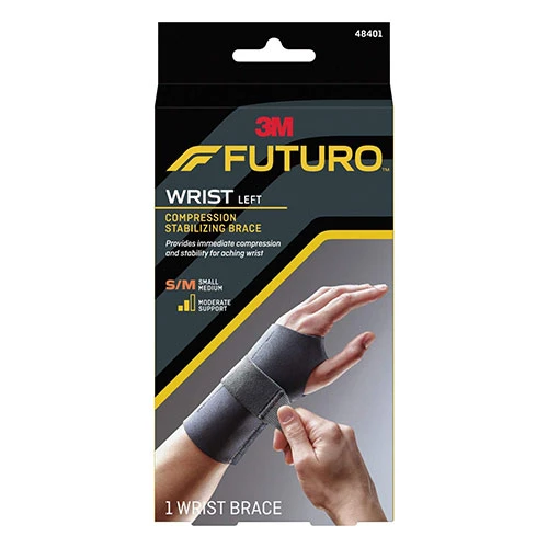 3M Futuro Wrist Compression Stabilizing Brace (48401) - Left Hand - Small/Medium Size - 1 Wrist Brace 1
