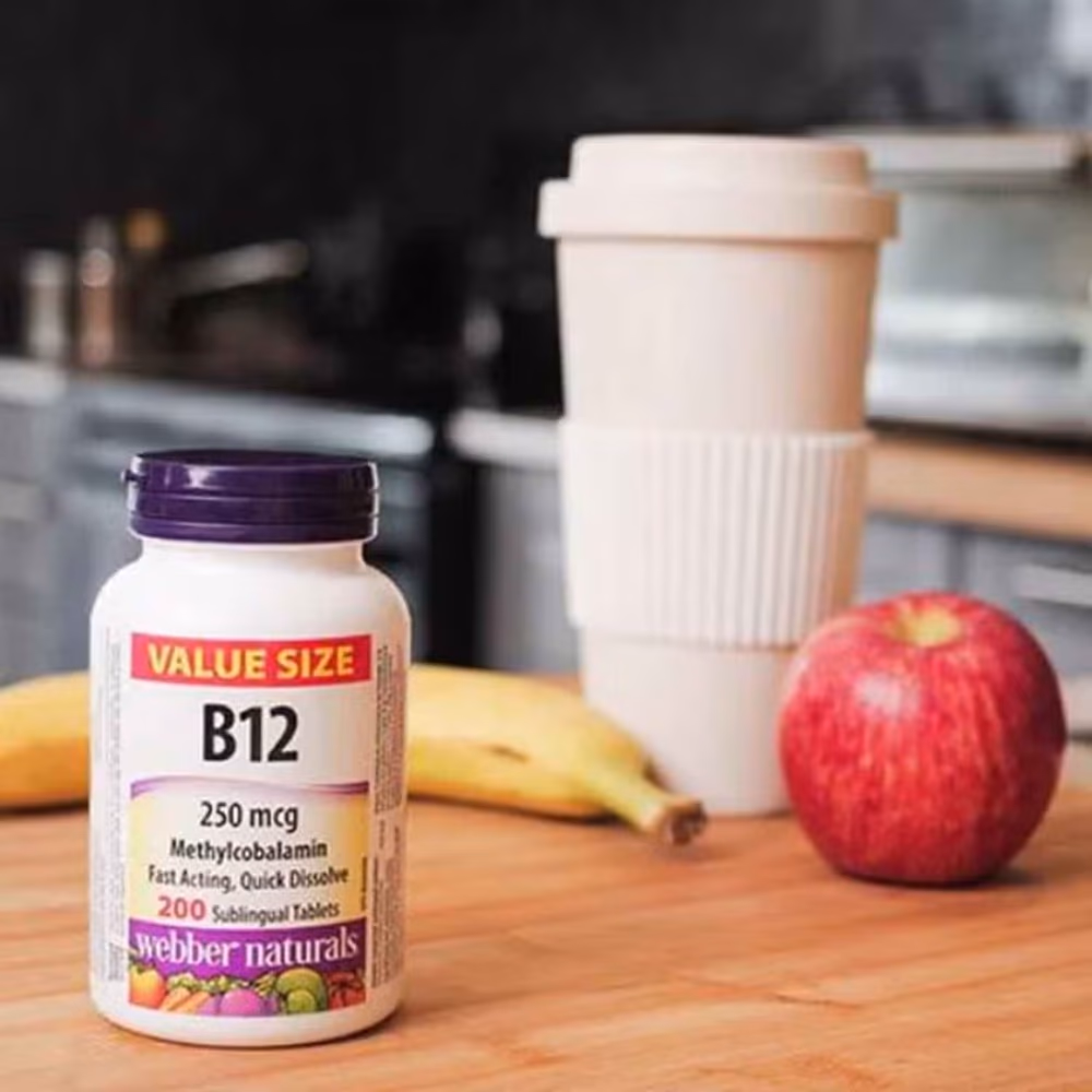 Webber Naturals Vitamin B12 250mcg Tablets 90s 4