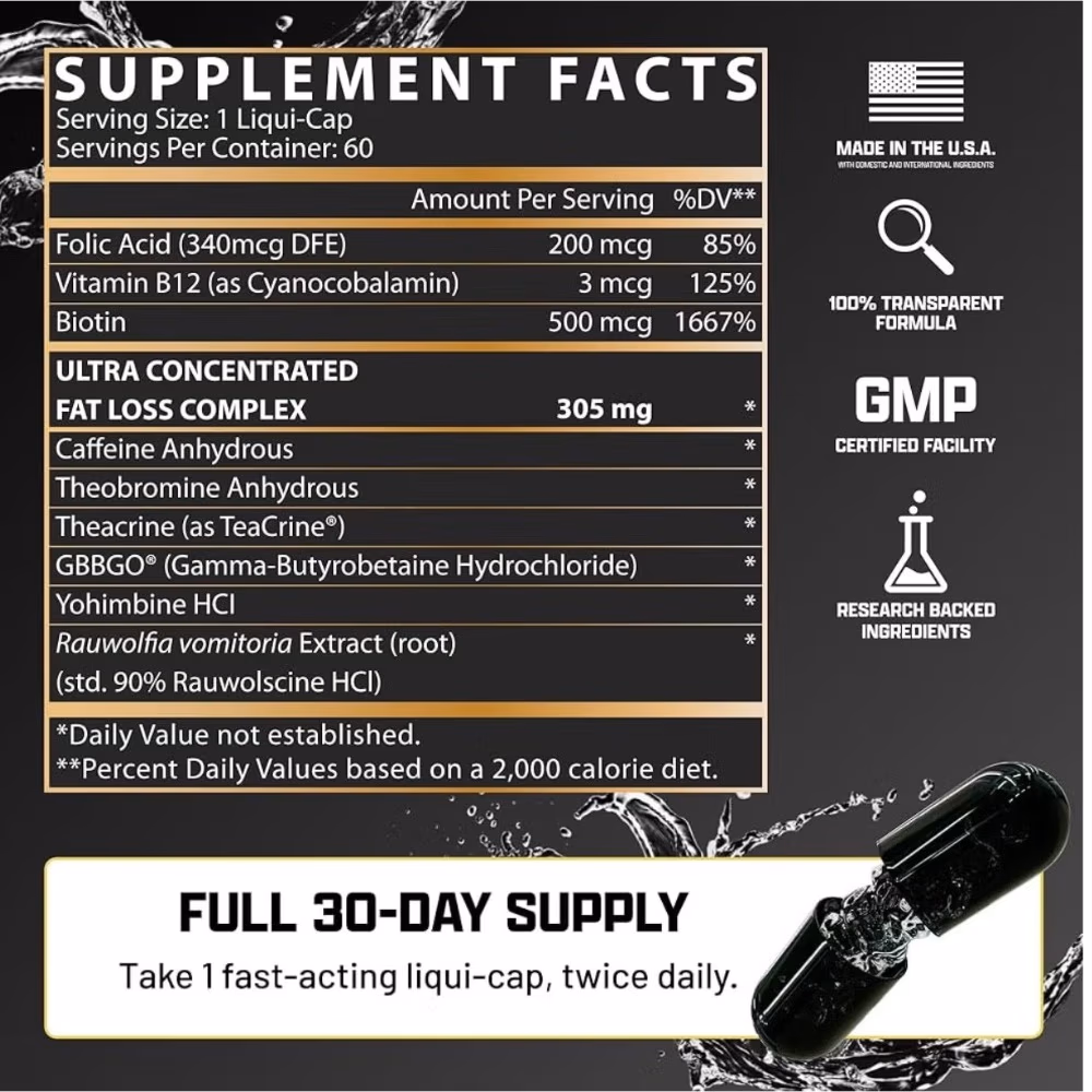 Nutrex Lipo-6 Black Hers – 60 Capsules | Advanced Fat Burner for Women 5