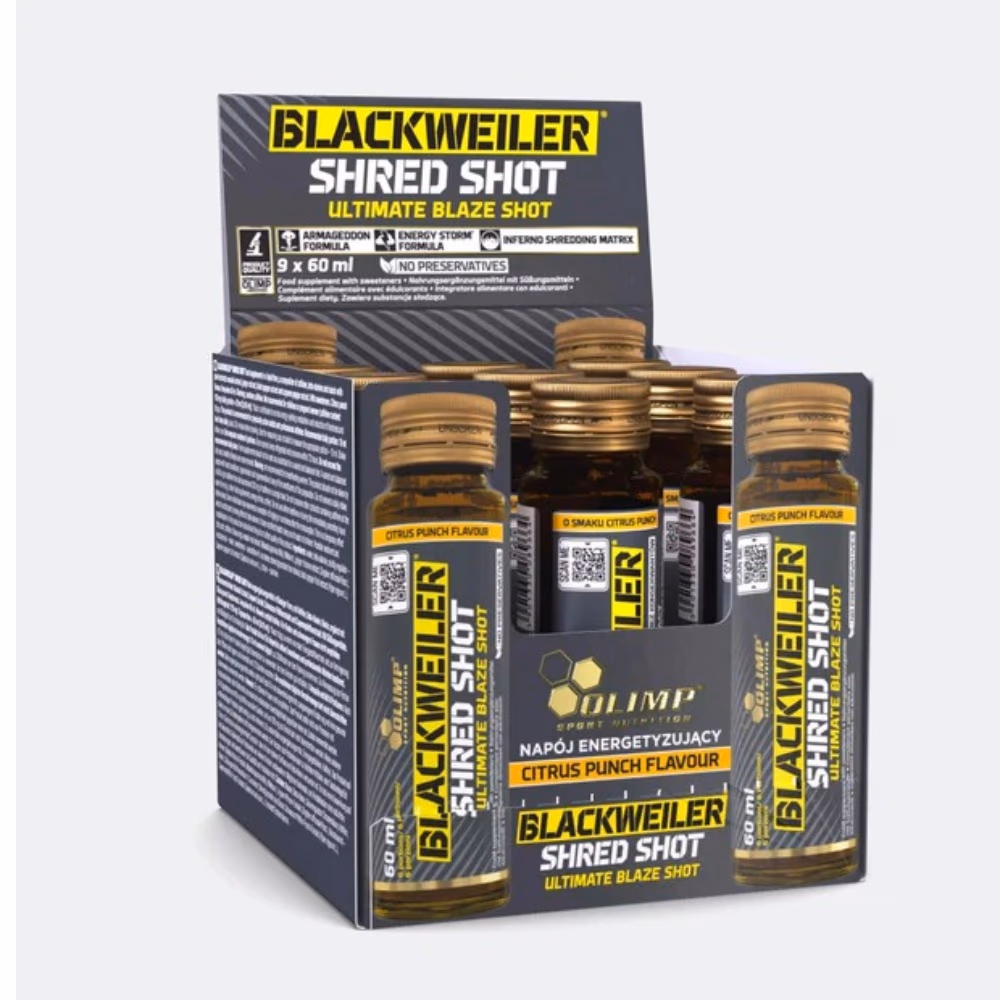 Olimp Blackweiler Shred Shot – 9 x 60ml Citrus Punch 1