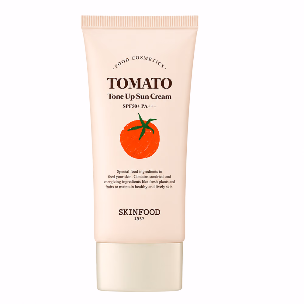 Skinfood Tomato Tone Up Sun Cream 50ml – SPF50+ PA+++ | Lycopene & Tomato Extract | Brightening Tone Up Sunscreen 1