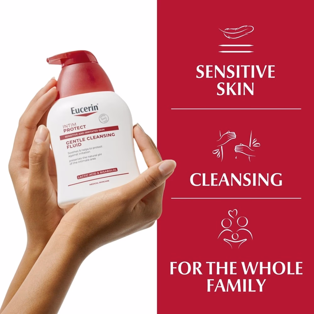 Eucerin Intim Protect Cleansing Gel Daily Intimate Hygiene Wash with Lactic Acid & Bisabolol 250ml 2