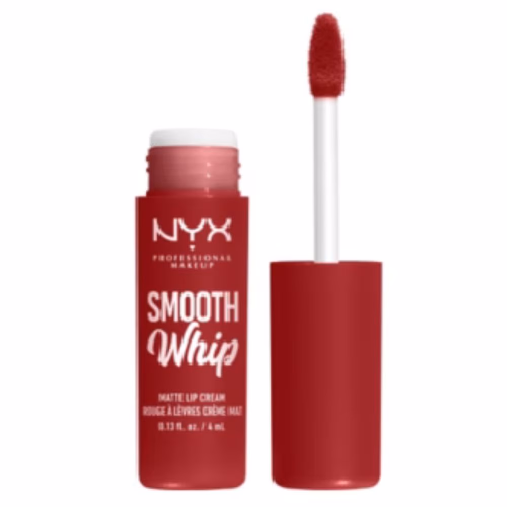 NYX Professional Makeup Smooth Whip Matte Lip Cream, Full Coverage Liquid Lipstick with Shea and Cocoa Butter, 4 ml