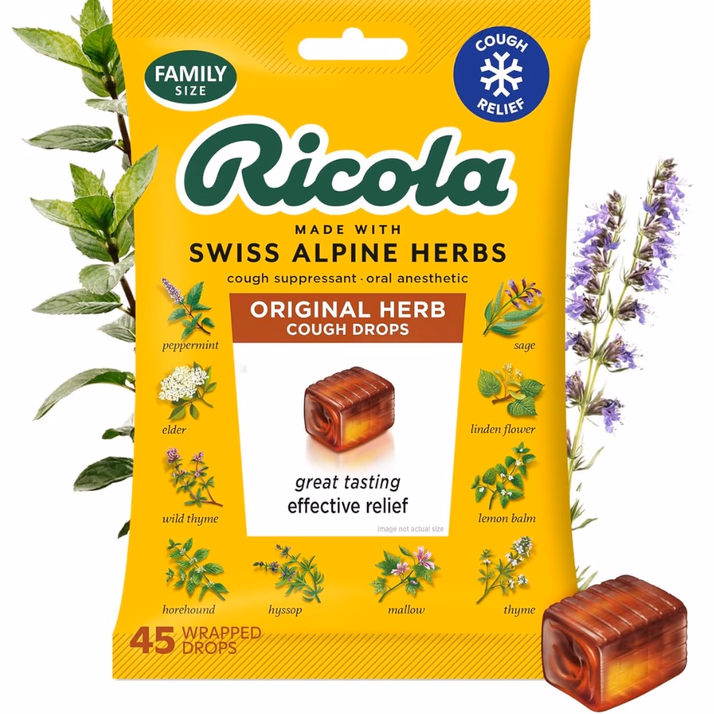 Ricola Original Herb Cough Drops -45 Counts
