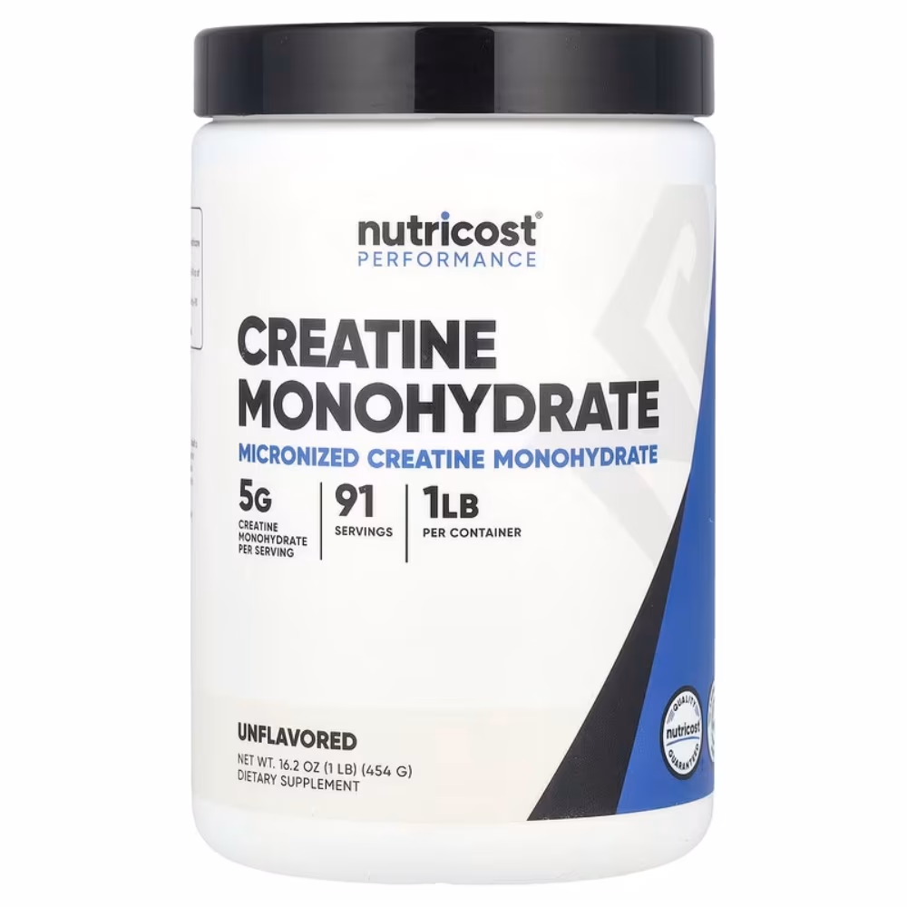 Nutricost Creatine Monohydrate Unflavored 454g – Creatine Powder Supplement 1