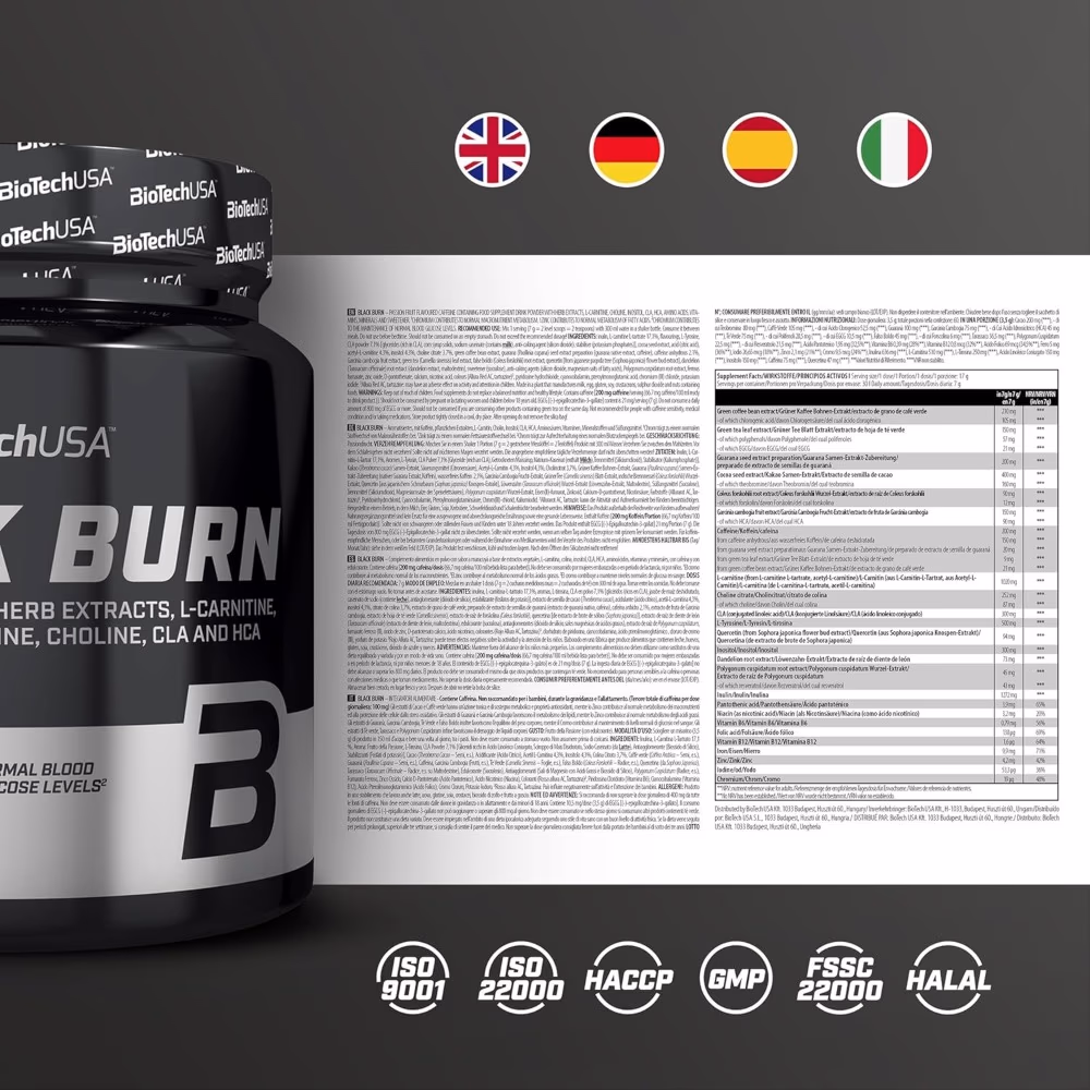 Biotech USA Black Burn Powder Passion Fruit 210GM 4