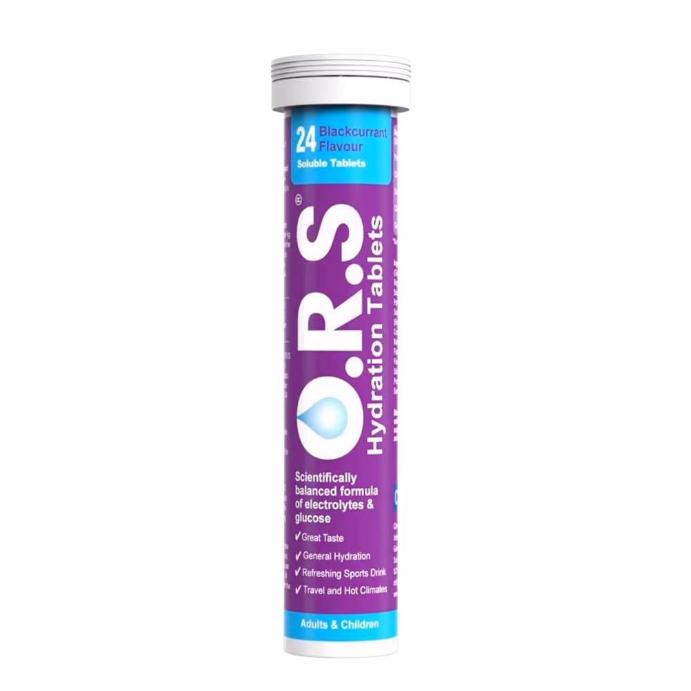 ORS Hydration Tablets Blackcurrant 24s 1