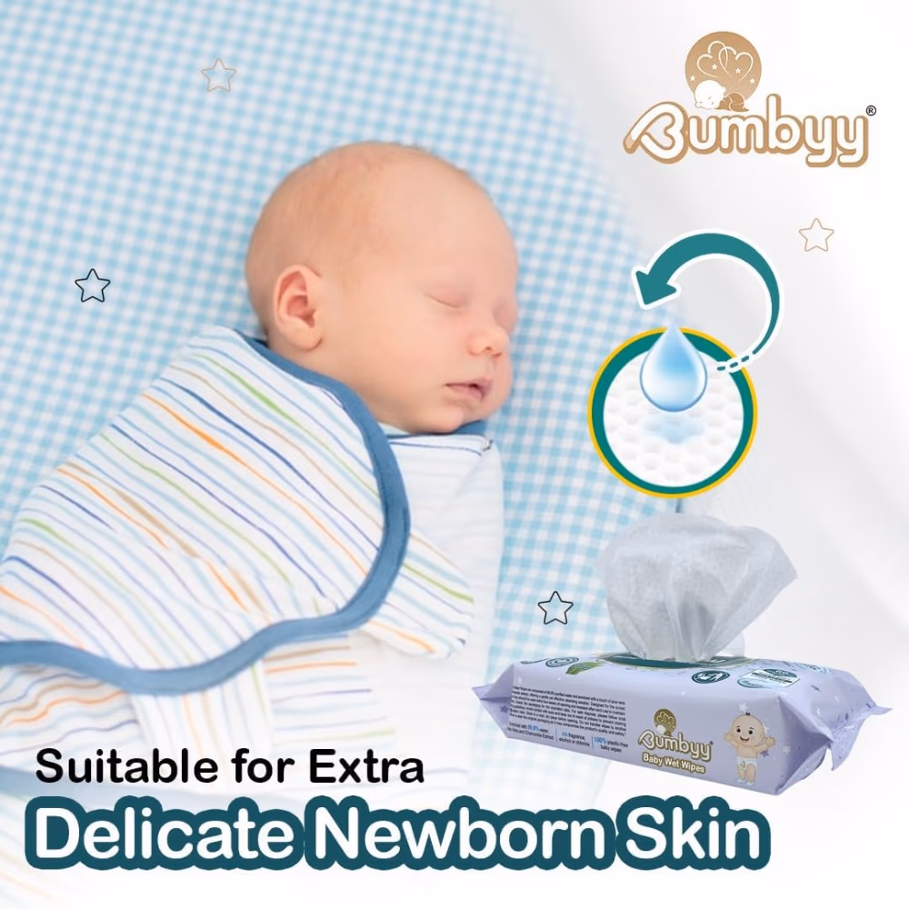 Bumbyy Baby Water Wipes 60S 2