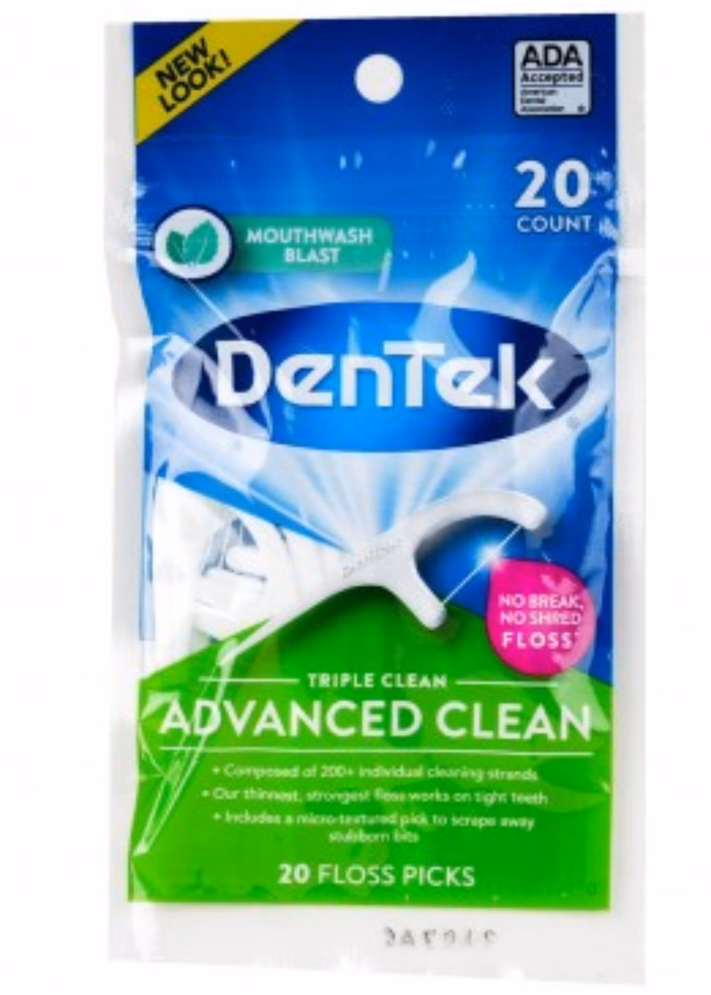 DenTek Advanced Clean Floss Picks (20s) 1