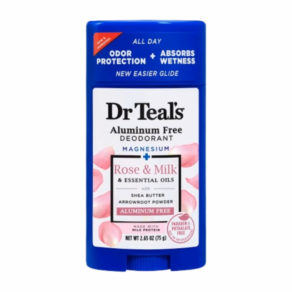 Dr. Teal's Aluminum-Free Deodorant Rose & Milk 75G