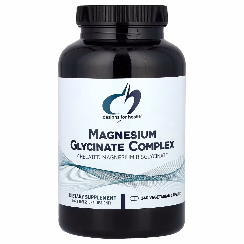 Designs For Health Magnesium Glycinate Complex 300mg Vegetarian Capsules 240