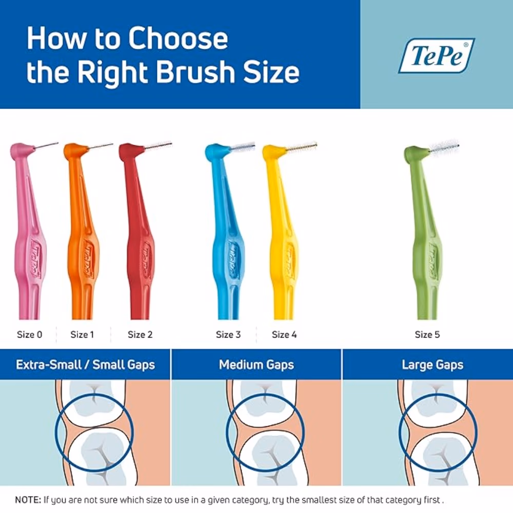 TePe Angle Interdental Brush Orange 0.45mm 6s 3