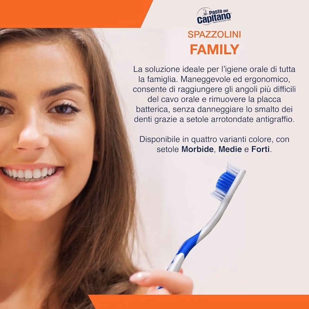Capitano Tooth Brush Family Medium  2