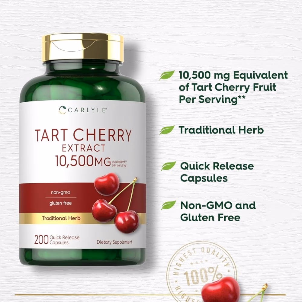 Carlyle Tart Cherry Extract 10,500mg 200 Capsules  2