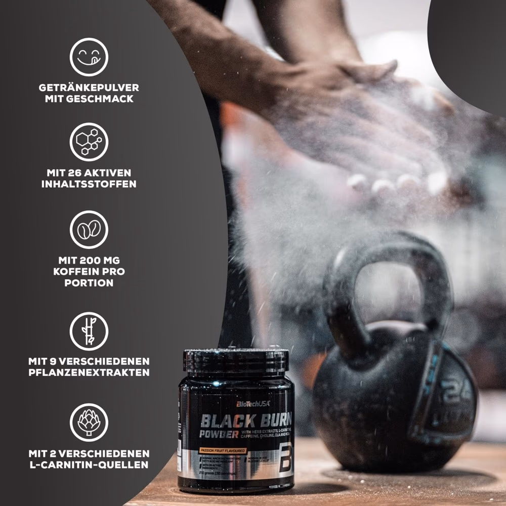 Biotech USA Black Burn Powder Passion Fruit 210GM 2
