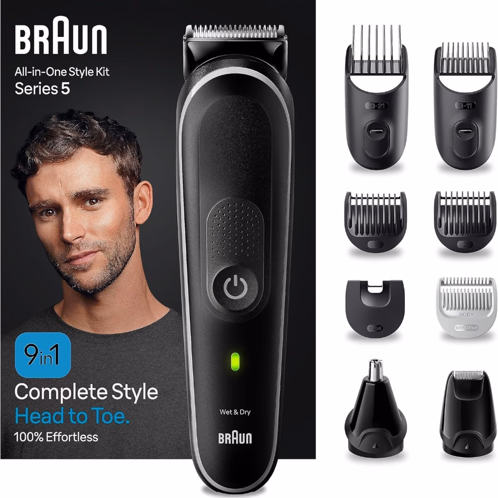 Braun Series 5 9-in-1 Style Kit – All-in-One Grooming Set