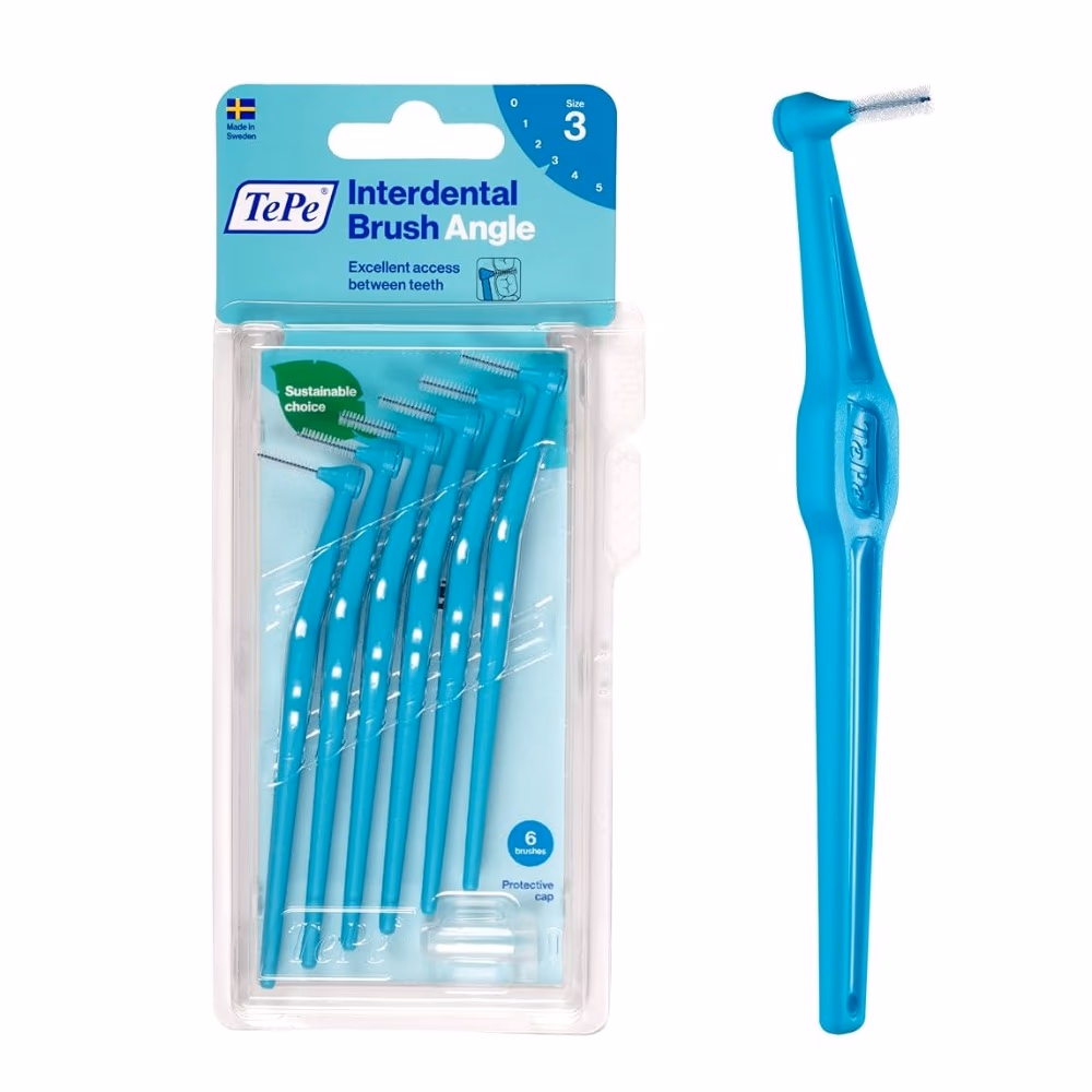 TePe Angle Interdental Brush Blue 0.6mm 6s