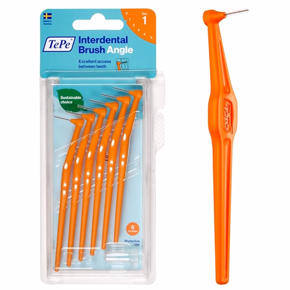 TePe Angle Interdental Brush Orange 0.45mm 6s