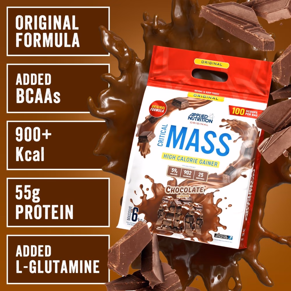 Applied Nutrition Critical Mass Lean Mass Gainer Chocolate Flavor - 6Kg 2