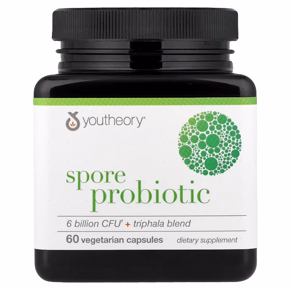 Youtheory Spore Probiotic 60 Veg Capsules