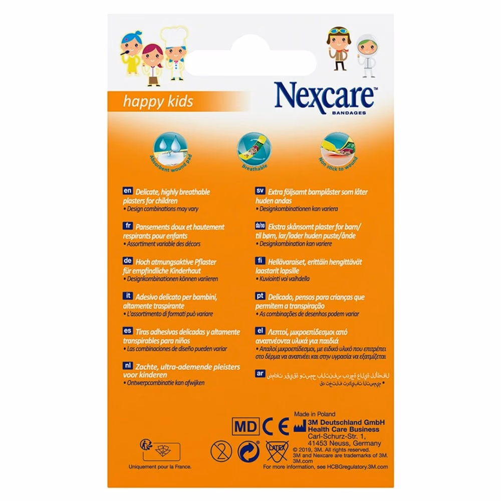 3M Nexcare Happy Kids Profession Bandages - Assorted Size - 20 Bandages 2