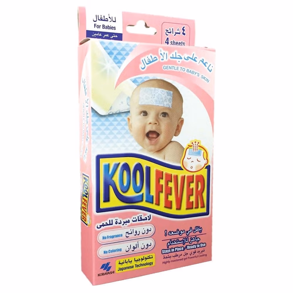 Kool Fever 4-Sheet Cooling Gel for Babies