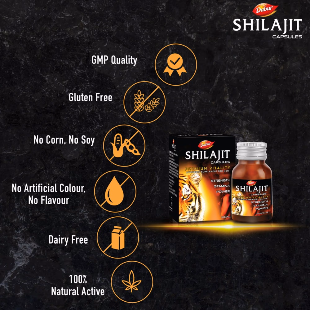Dabur Shilajit Capsules 100s 2