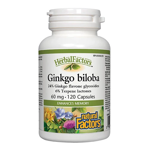 Natural Factors Ginkgo Biloba 60 Mg 120 Capsules 1