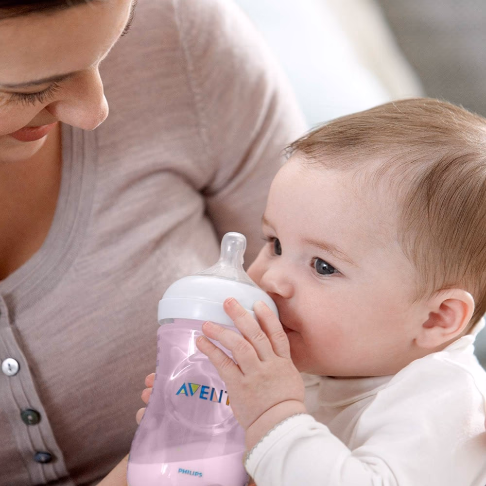 Philips Avent Natural Feeding Bottle 1m+ 260ml SCF 034,17 - Pink Color 3