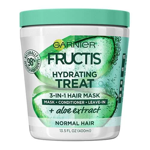 Garnier Fructis  Hydrating Treat Aloe Extract 3 in 1 Hair Mask 400 ml 1