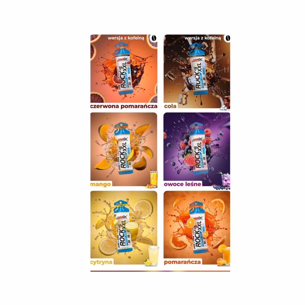 Amix Rocks Energy Gel Blood Orange 65g 3