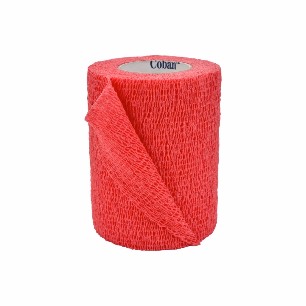 3M Nexcare Athletic Wrap 3 Inches x 2m - Red Color - Pack Of 1 4