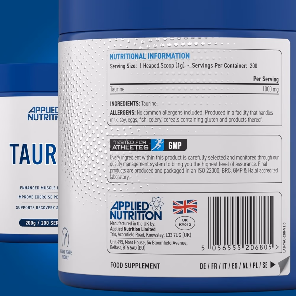 Applied Nutrition Taurine Powder 200g 3