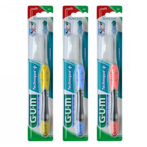 GUM Technique+ Toothbrush (491) Soft - Assorted Color 2