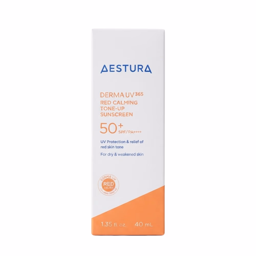 Aestura Derma UV365 Red Calming Tone-Up Sunscreen 40ml - SPF50+ PA++++ | UV Protection & Redness Relief | For Dry & Weakened Skin 2